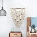 Boho Decorative Macrame Tapestry Woven Cotton for Home Apartment Dorm