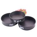 3 Pack Removable Bottom Non-stick Metal Bake Mould Round Cake Pan