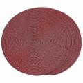 Round Braided Placemats Set Of 6 Table Mats 15 Inch(dark Red)