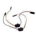 2pcs Receiver with Power Switch for 1/10 1/8 4wd Traxxas Trx4 Rc Car