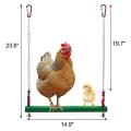 3pcs Chicken Toys Chicken Swing Toy,wood Stand for Chicken Coop Swing