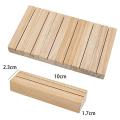 10pcs Wood Card Holders,wooden Table Number Holder for Dinner Party