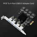 4 Port Usb 3.0 Pci-e Expansion Card Pci Express Pcie Usb 3.0 Adapter