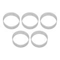 30pcs 6cm Circular Tart Ring Dessert Stainless Steel Perforation