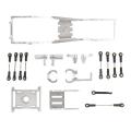 Rc Car Cnc Metal Body Chassis Frame Beam Kit for Xiaomi,silver