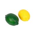 8 Pack Artificial Fake Lemons Limes Fruit , Yellow and Green