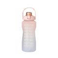 2l Large Capacity Water Bottle Straw Cup Outdoor Sports Bottle-a