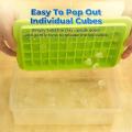 Ice Square Tray for Freezer Comes with Ice Container, Scoop and Cover