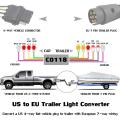 Usa Nach Europa Trailer Light Converter 4-wege-flachstecker