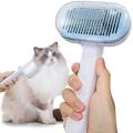 Cat Brush for Shedding and Grooming,self Cleaning Cat Hair Brush,blue