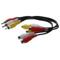 3.5mm Male to Male Stereo Headphone Connector Cable (red Black)