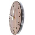 12 Inch Vintage Arabic Numeral Wooden Decorative Round Wall Clock