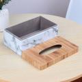 3x Pu Facial Grain Tissue Box Cover Holder Paper Dispenser Container