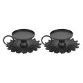 Set Of 2,decorative Metal Candle Holder, Dining Table/home Decoration