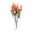 8pcs Easter Egg Tree Branch with Painting Eggs Easter Party Suplies
