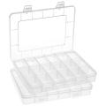 18 Grids Plastic Organizer Box Adjustable Dividers, Storage Box