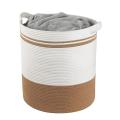 Laundry Basket Rope Basket Large Storage Basket with Handles B