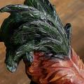 Creative Simulation Animal Rooster Sculpture Resin Decoration B