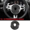 Black Carbon Fiber Steering Wheel Cover Trim Steering For-porsche 911