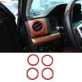 Car Interior Air Vent Outlet Ring Cover for Toyota-tundra 2014-2021