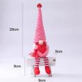 2pcs Valentine's Day Gnome Plush Long Legs Glowing for Table Ornament
