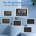 Digital Alarm Clock Led Time Display,alarm Clocks,for Bedroom White