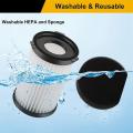 6pcs Vacuum Cleaner Filter for Moosoo E600 V600 D600/d601 Hepa Filter