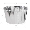 50pcs Aluminum Foil Cupcake Cups Disposable Baking Cups-silver