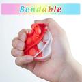 12 Pcs Mini Fidget Sensory Toy Heart Silicone Keychain Toy for Kids
