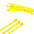 200mm Releasable Cable Ties Colored Plastics Reusable (yellow)