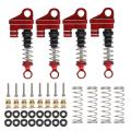 4pcs Metal Shock Absorber for 1/24 Rc Axial Scx24 90081 Axi00001,1