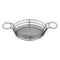 Oval Black Food Basket for Chip Fries & Burger Serving Basket