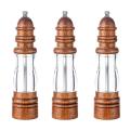Wood Lighthouse Mill Spice Bottle Manual Pepper Grinder Adjustable
