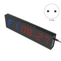 Gym Led Interval Timer, 12.2 X 3.3inch with Remote Count , Eu Plug