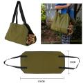 Firewood Bag Carrier,tote Large Carrying Bag for Home,camping, Green