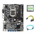 B75 Eth Miner Motherboard 8xpcie to Usb+i3 2120 Cpu Motherboard