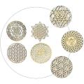 4pcs Sacred Geometry Wall Art Flower Of Life Grid Wooden Accent Decor