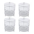 4 Pack Reusable Ranch Fly Traps with Fly Bait,hanging Fly Catcher Bag