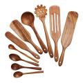 10 Pieces Spatula Set Kitchen Tool,wooden Spoons
