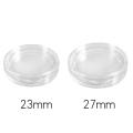 10 Stk Kleine Runde Transparente Kunststoff-muenzkapseln Box 23mm
