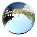 40mm Clear Glass Crystal Ball Healing Sphere Photography Props Gifts