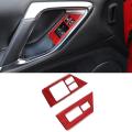Car Soft Carbon Fiber Glass Lift Switch Cover Trim for Nissan Gtr R35