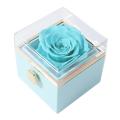 Eternal Rose Floral Necklace Box Valentine's Day Gift for Wedding D