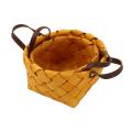20 Pcs Hand Woven Bread Fruit Basket Wood Chip Woven Storage Box