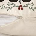 Christmas Farmhouse Case for Sofa Couch 18 X 18 Inches Flax Set Of 4