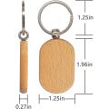 Blank Wooden Key Tag Diy Keychains Key Wood Engraving Blanks 20 Pack