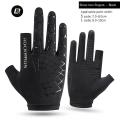 Rockbros Ice Silk Gloves Men's and Women's Outdoor Gloves Black L