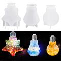 1set Resin Mold for Light Bulb Diy Bulb Crystal Bulb Mold Pentagram