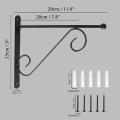 11.4 Inch Wall Hanging Basket Iron for Bird Feeder Lantern Wind Chime