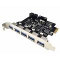 Usb3.0 Expansion Card 5 Ports +19pin Slot Accessories for Winxp/vista